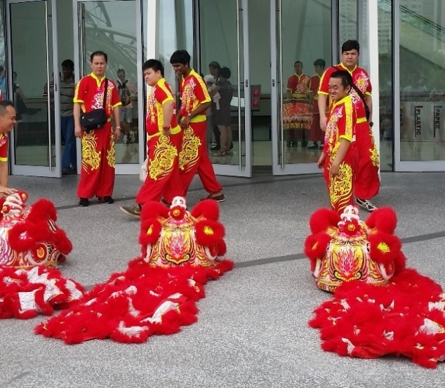 Lion Dancers getting started
